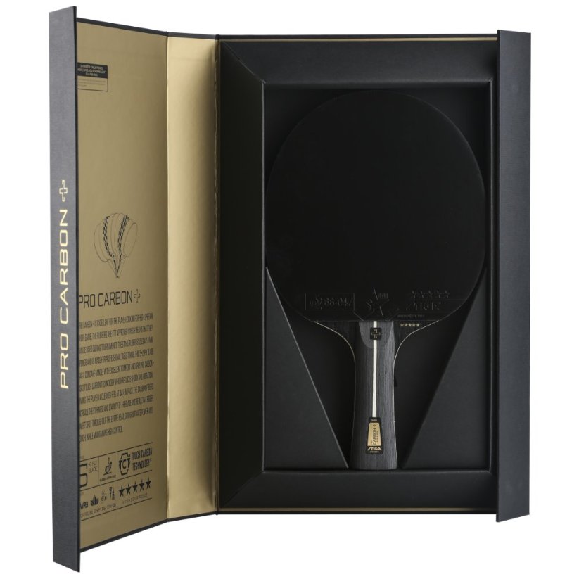 Pálka na stolní tenis STIGA Pro Carbon+ 5*