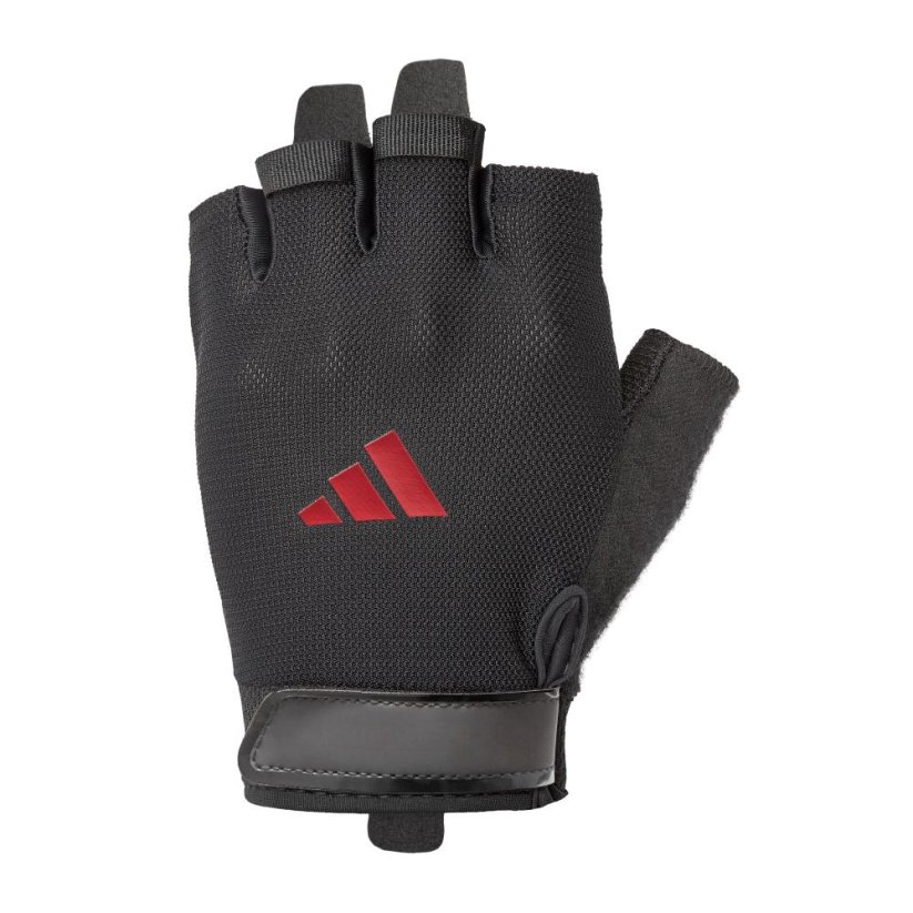 Tréninkové rukavice ADIDAS Essential - červené - Velikost: M