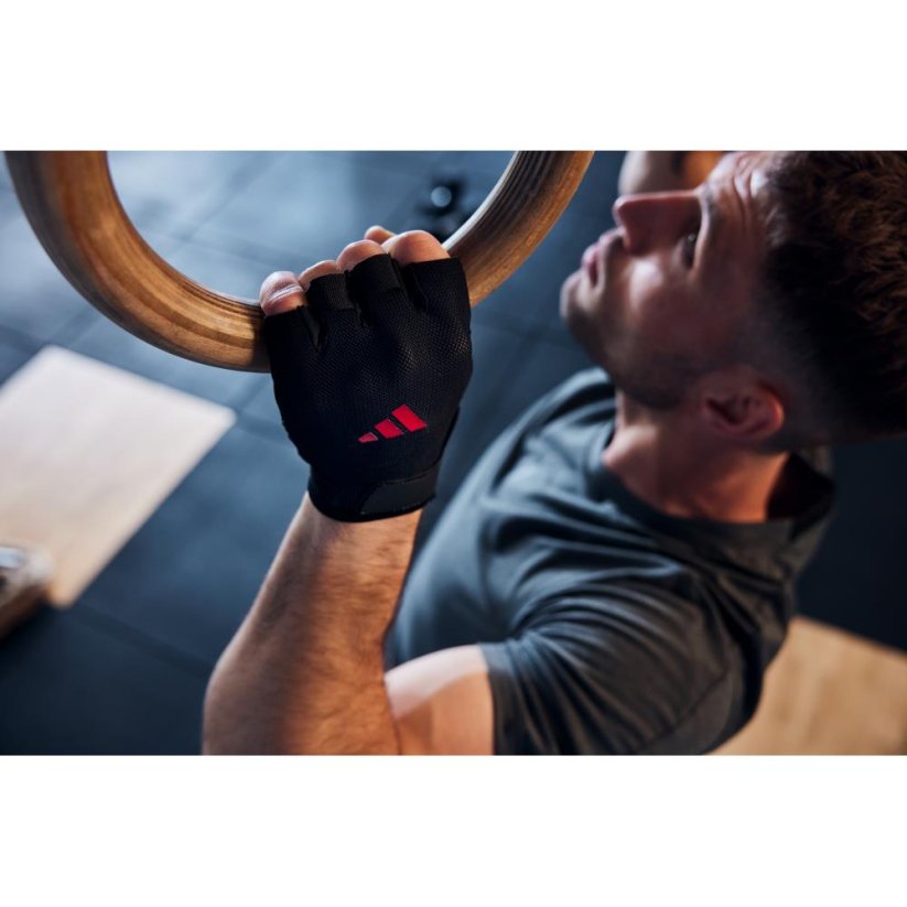 ADIDAS Essential Training Gloves - Red - Velikost: L