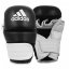Tréninkové rukavice ADIDAS Grappling MMA, černo-bílé - Velikost: XL