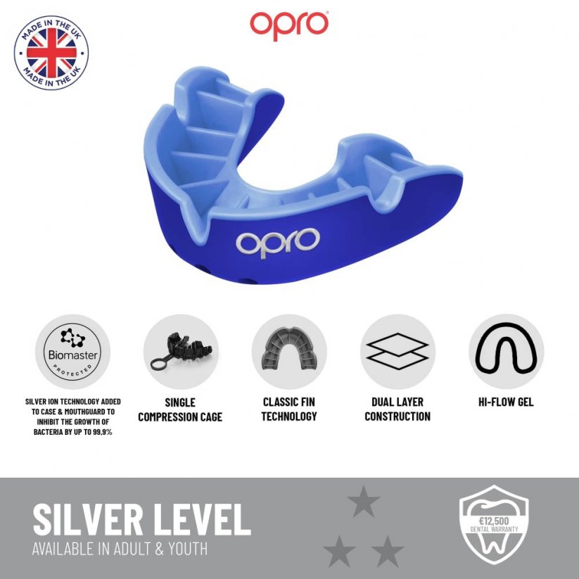 Chránič na zuby OPRO Silver Junior
