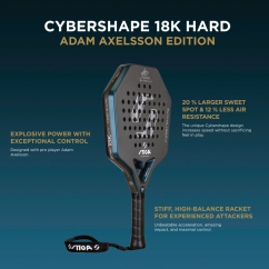 Raketa na padel STIGA 18K Hard Adam Edt. Cybershape