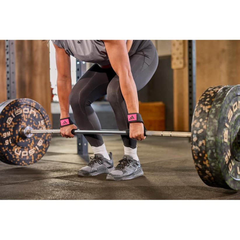 ADIDAS Lifting Straps - Black/Pink