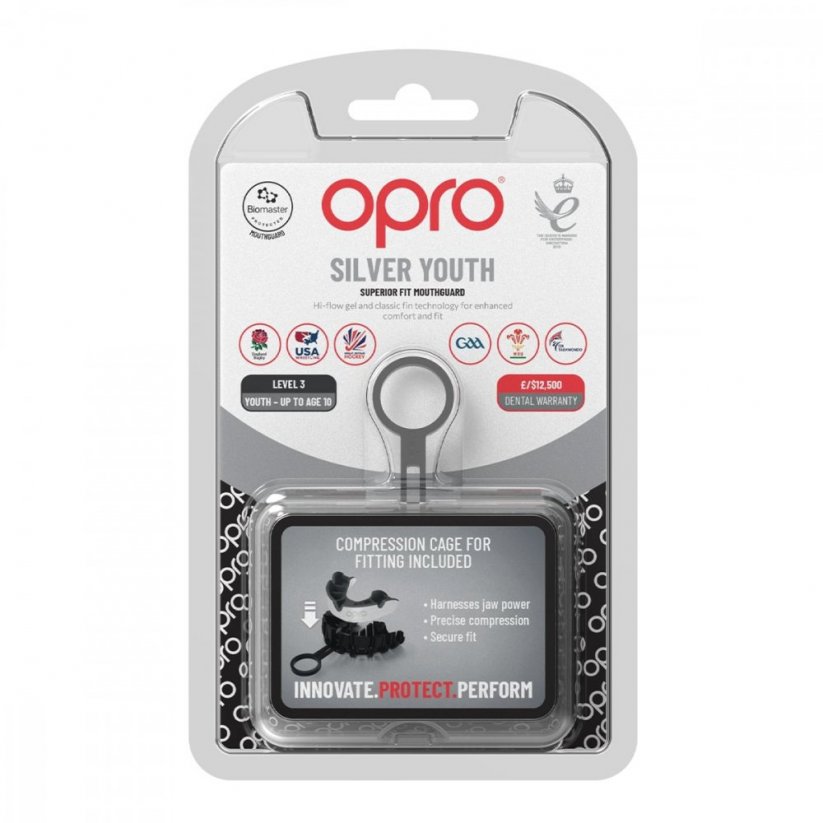 Chránič na zuby OPRO Silver Junior