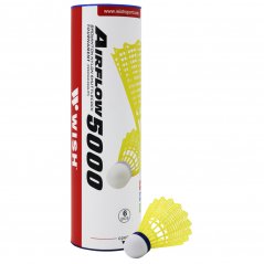 Badmintonové plastové míče WISH Air Flow 5000, žluté