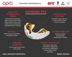 OPRO Instant Custom Fit, černá/bílá