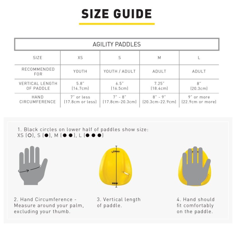 FINIS Agility Paddle Floating - Velikost: S