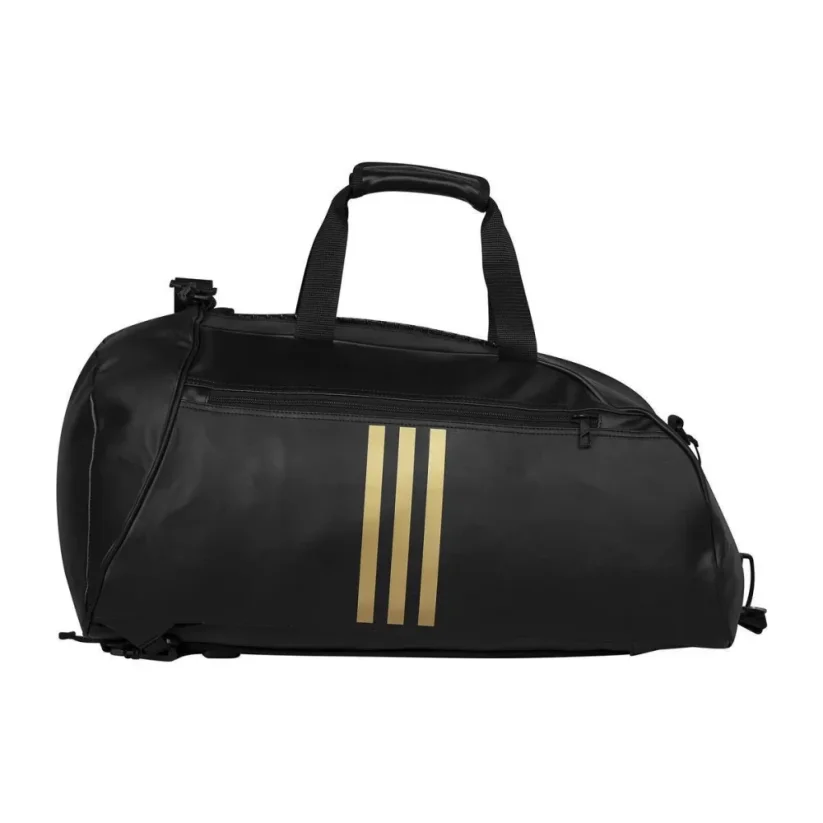 Taška ADIDAS 2v1 Bag PU COMBAT SPORTS, černo-zlatá - Velikost: M