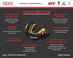 Chránič na zuby OPRO Gold Braces - rovnátka