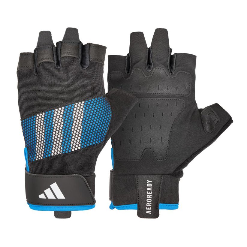 Tréninkové rukavice ADIDAS Performance - modré - Velikost: L