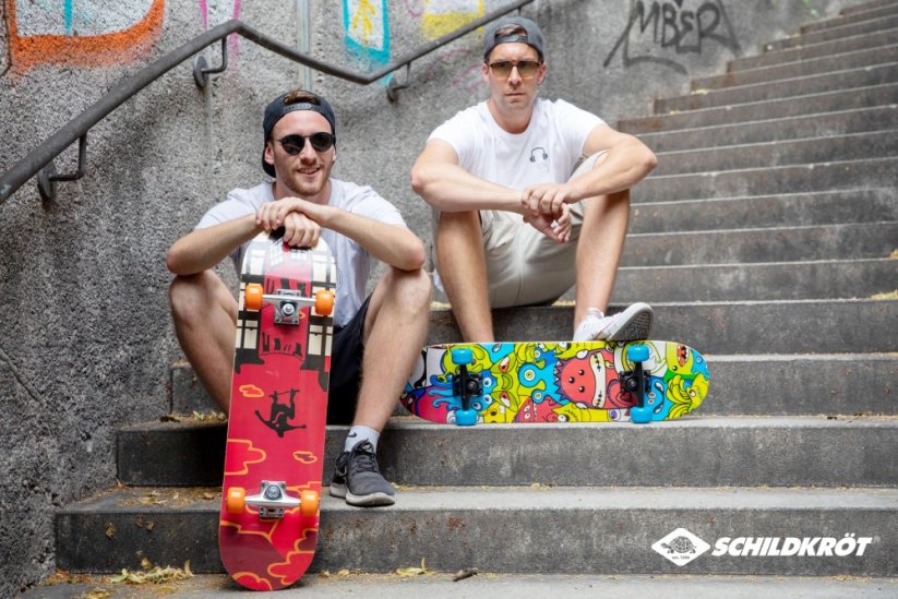 Schildkröt Skateboard Kicker 31" Red Parkour