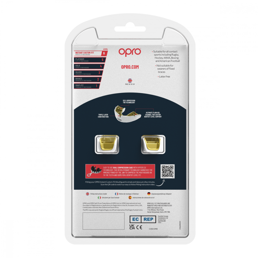 Chránič na zuby OPRO Instant Custom Fit Solids