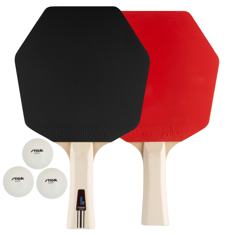 Set na stolní tenis STIGA Sonic V2 - 2 pálky, 3 míčky