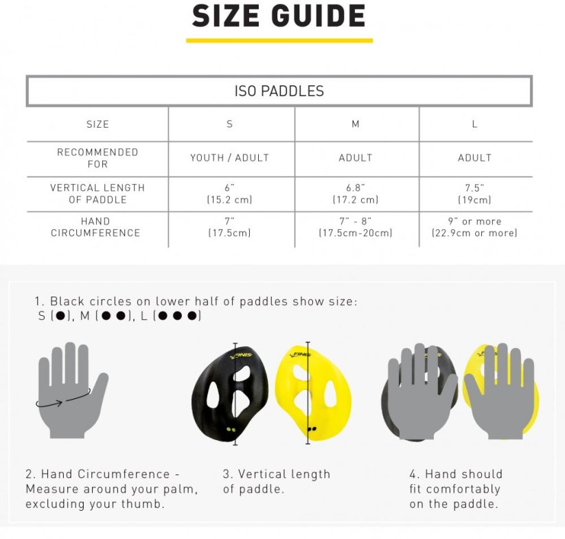 FINIS ISO Paddles - Velikost: L