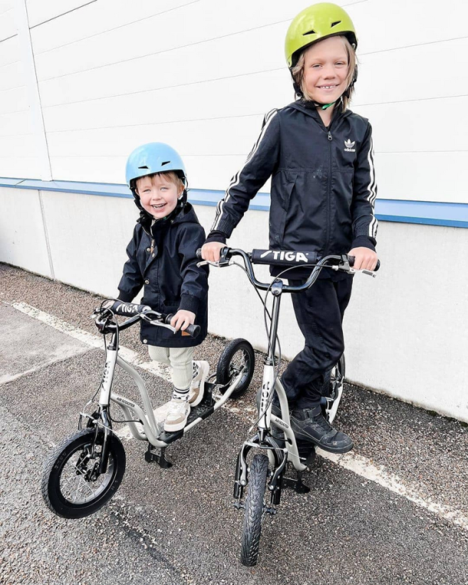 Sportovní koloběžka STIGA Air Scooter 16'', stříbrná