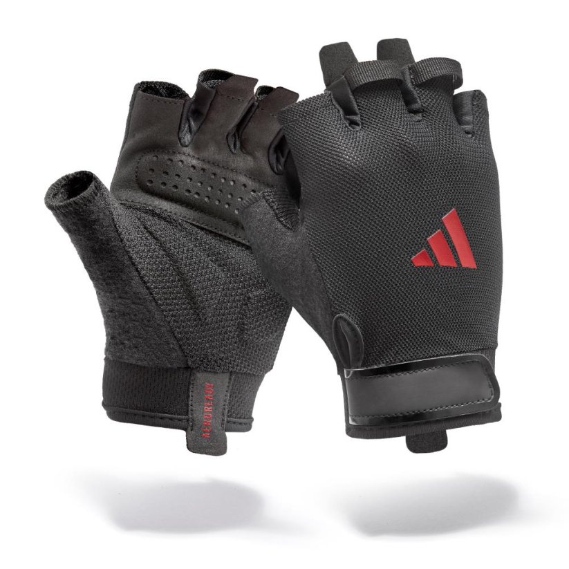 Tréninkové rukavice ADIDAS Essential - červené - Velikost: M