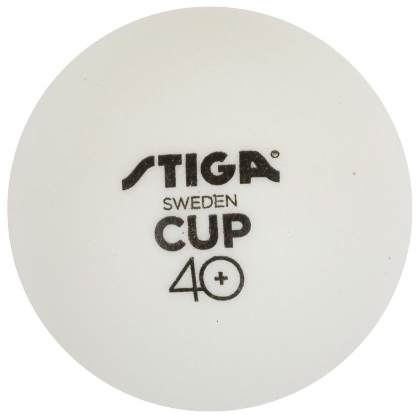 Míčky na stolní tenis STIGA CUP ABS bílé, 12 ks
