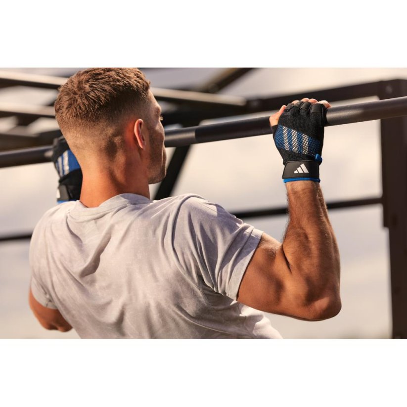 ADIDAS Performance Training Gloves - Blue - Velikost: XL