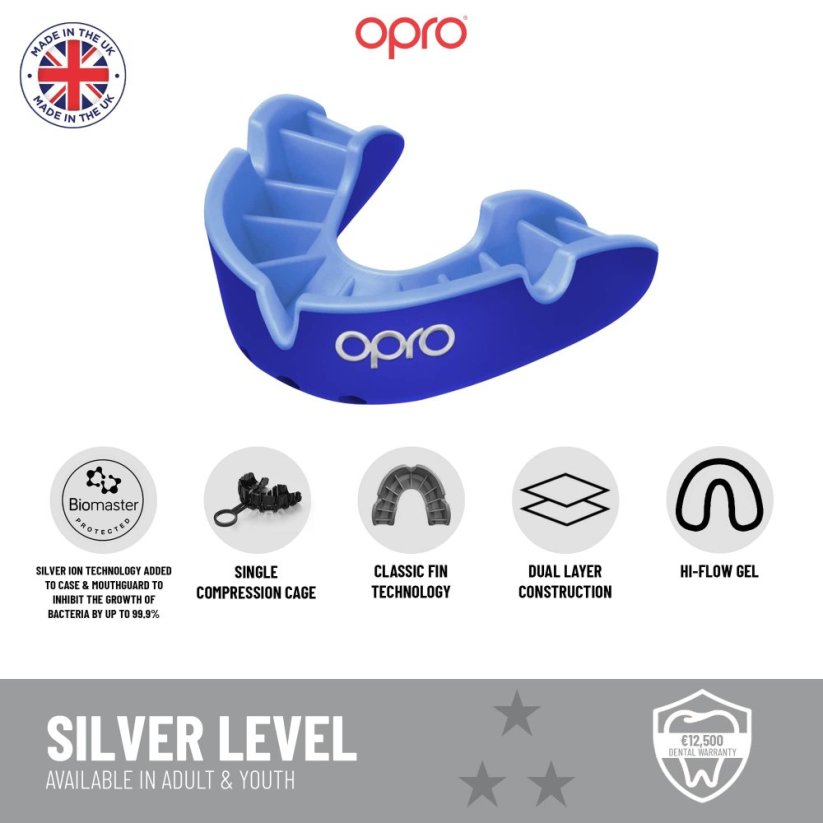 Chránič na zuby OPRO Silver Junior
