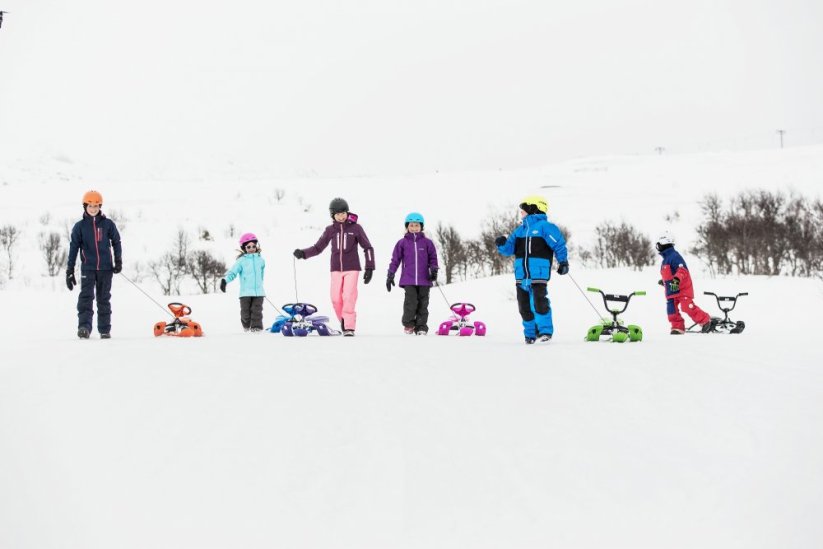 Skibob STIGA Snowracer Curve Pro, růžový