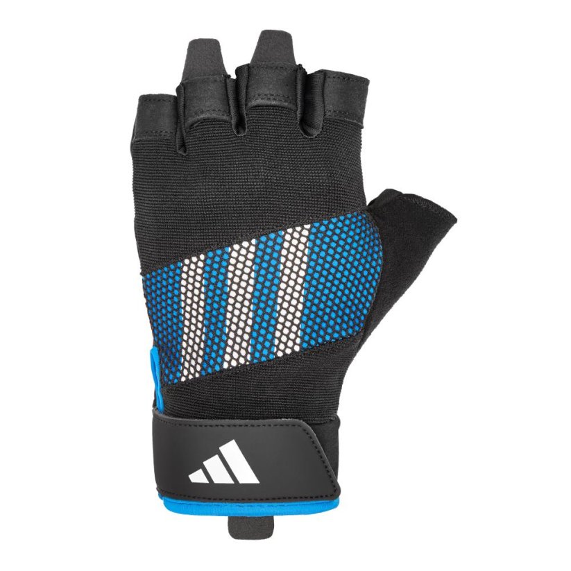 Tréninkové rukavice ADIDAS Performance - modré - Velikost: L