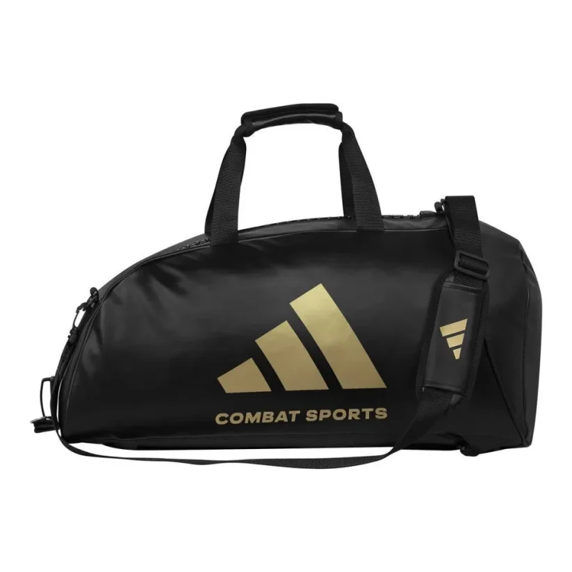 Taška ADIDAS 2v1 Bag PU COMBAT SPORTS, černo-zlatá - Velikost: M