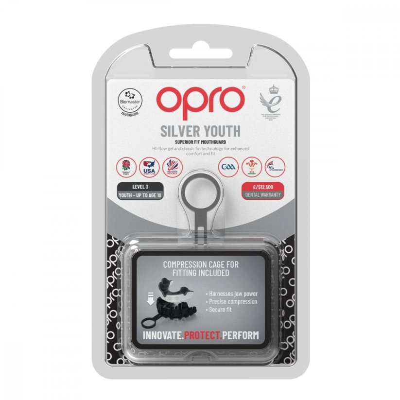 Chránič na zuby OPRO Silver Junior