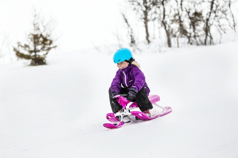 Skibob STIGA Snowracer Curve Pro, růžový