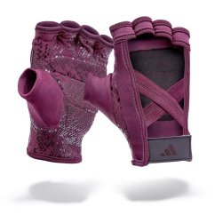 Dámské tréninkové rukavice ADIDAS - karmínové