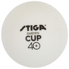 Míčky na stolní tenis STIGA CUP ABS bílé, 12 ks