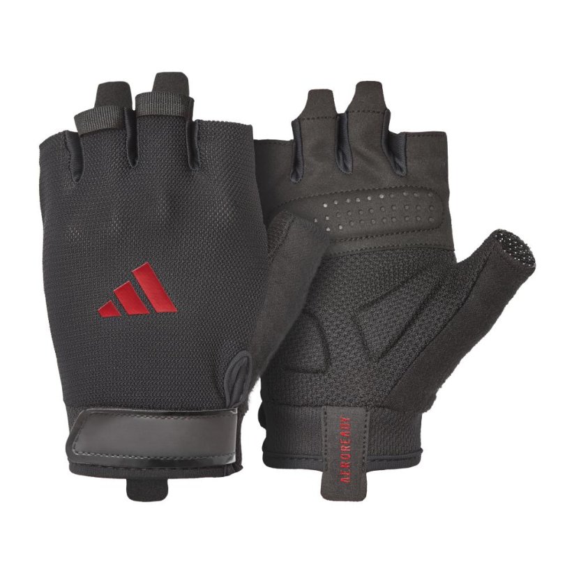 Tréninkové rukavice ADIDAS Essential - červené - Velikost: M