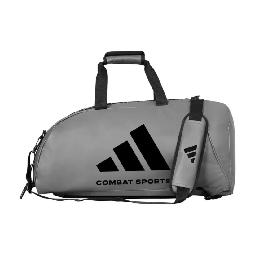Taška ADIDAS 2v1 Bag PU COMBAT SPORTS, šedo-černá - Velikost: S